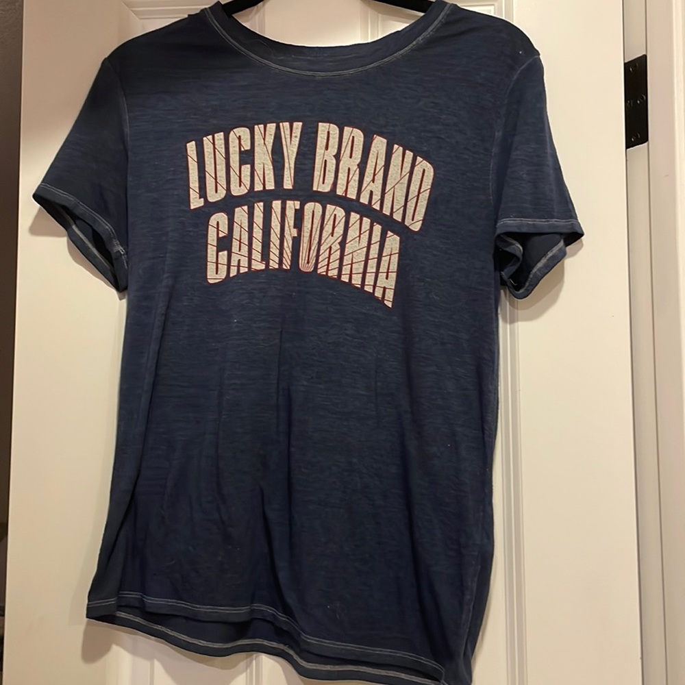 Lucky Brand California Heather Blue SOFT T-shirt M